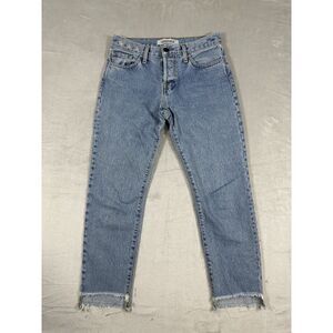 RARE** Logophile Women‎ Blue Wash Straight Leg Jeans Sz 25